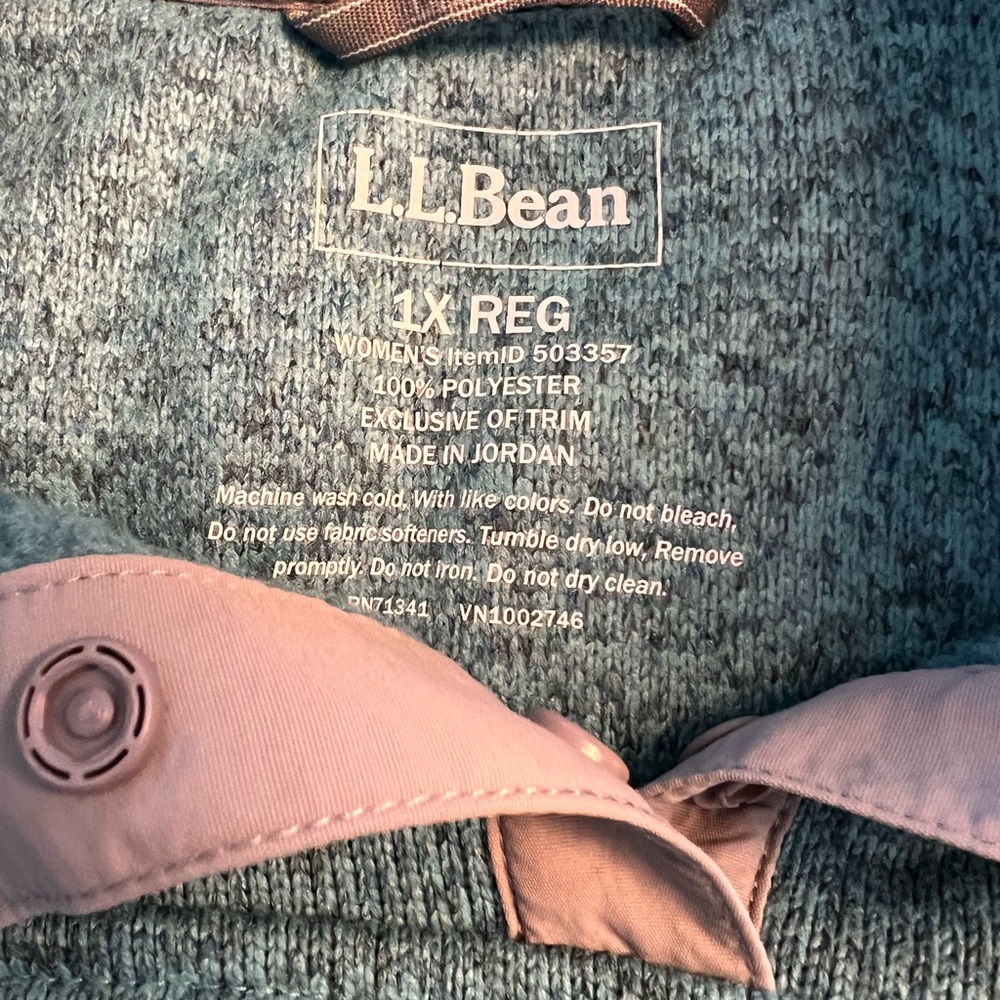 LL‎ Bean sweater fleece pullover - Picture 3 of 3
